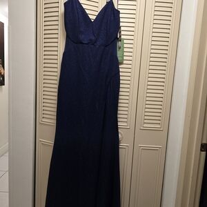 Trixxi Sparkling Navy Maxi Dress